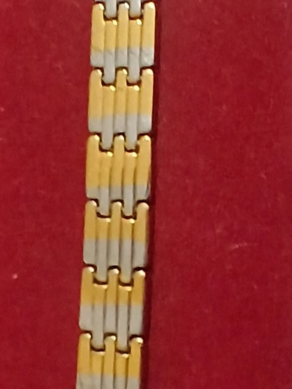 Two-Tone Gold and Silver Men’s Link Bracelet